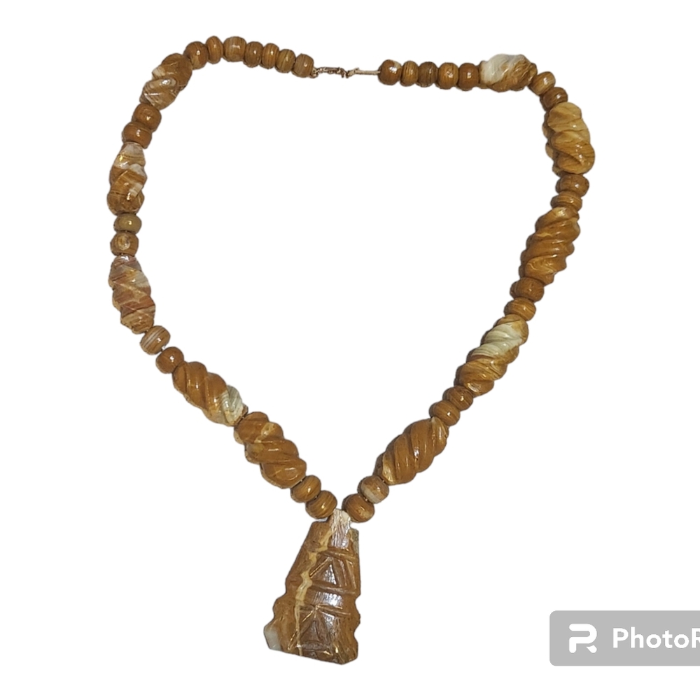 Vintage Green Onyx Necklace